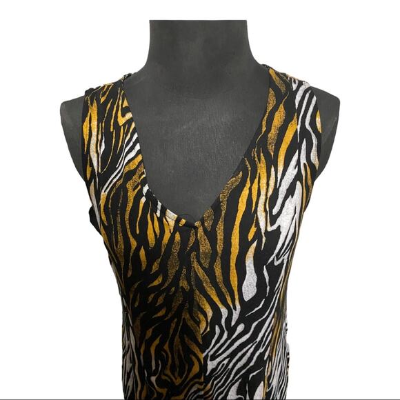 Premise Dress Animal Print Size Medium Short Sleeve Summer NEW - Picture 2 of 13